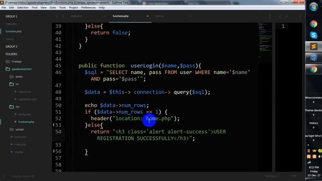 ajax php registration problem смотреть онлайн
