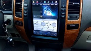 Штатная магнитола для Lexus GX470 в стиле Тесла