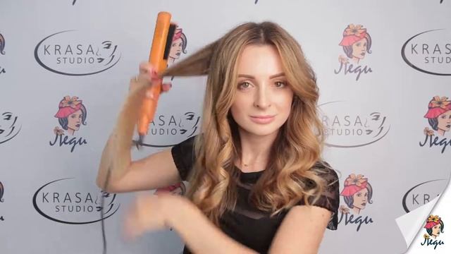 Как сделать простые локоны на утюжок? | Уроки причесок смотреть онлайн