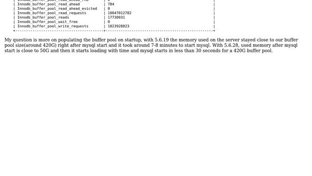 Databases: Memory(buffer pool) not populating on mysql start on Percona 5.6.28 (3 Solutions!!) смотреть онлайн