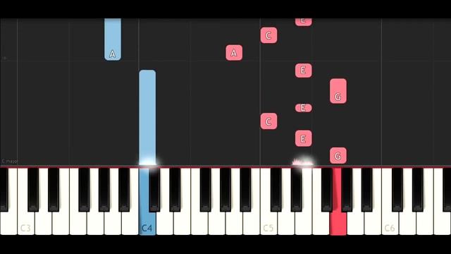 Keyboard Cat Theme (Piano Tutorial) смотреть онлайн