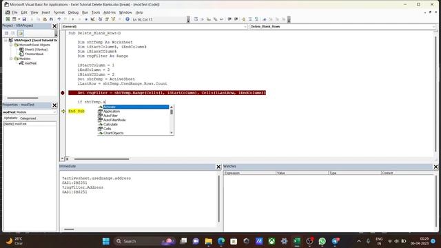 VBA Delete Blank Rows in Excel смотреть онлайн