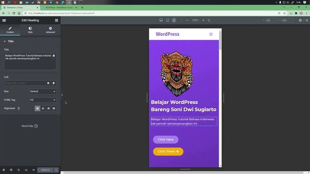 TUTORIAL MEMBUAT TAMPILAN WEBSITE JADI MOBILE RESPONSIVE MENGGUNAKAN ELEMENTOR DI WORDPRESS. смотреть онлайн