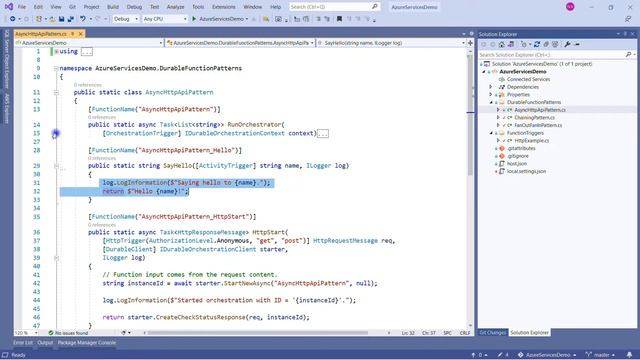 Azure Durable Functions | Async HTTP APIs Pattern | Implementation | C# | for Beginners смотреть онлайн