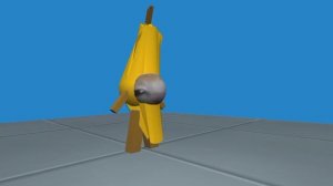 Кот в костюме банана