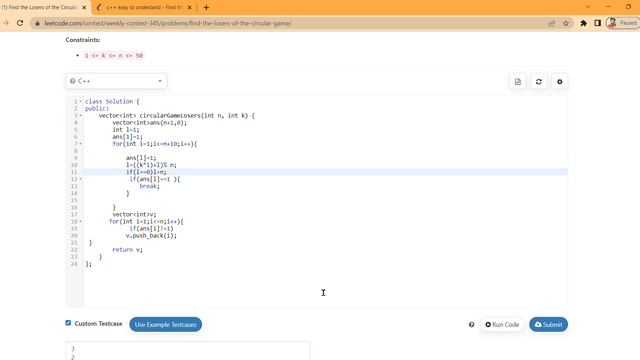 Find the Losers of the Circular Game LeetCode Contest #leetcode смотреть онлайн