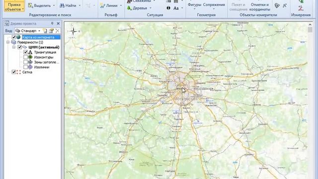 Космоснимки в IndorCAD и IndorRoad смотреть онлайн