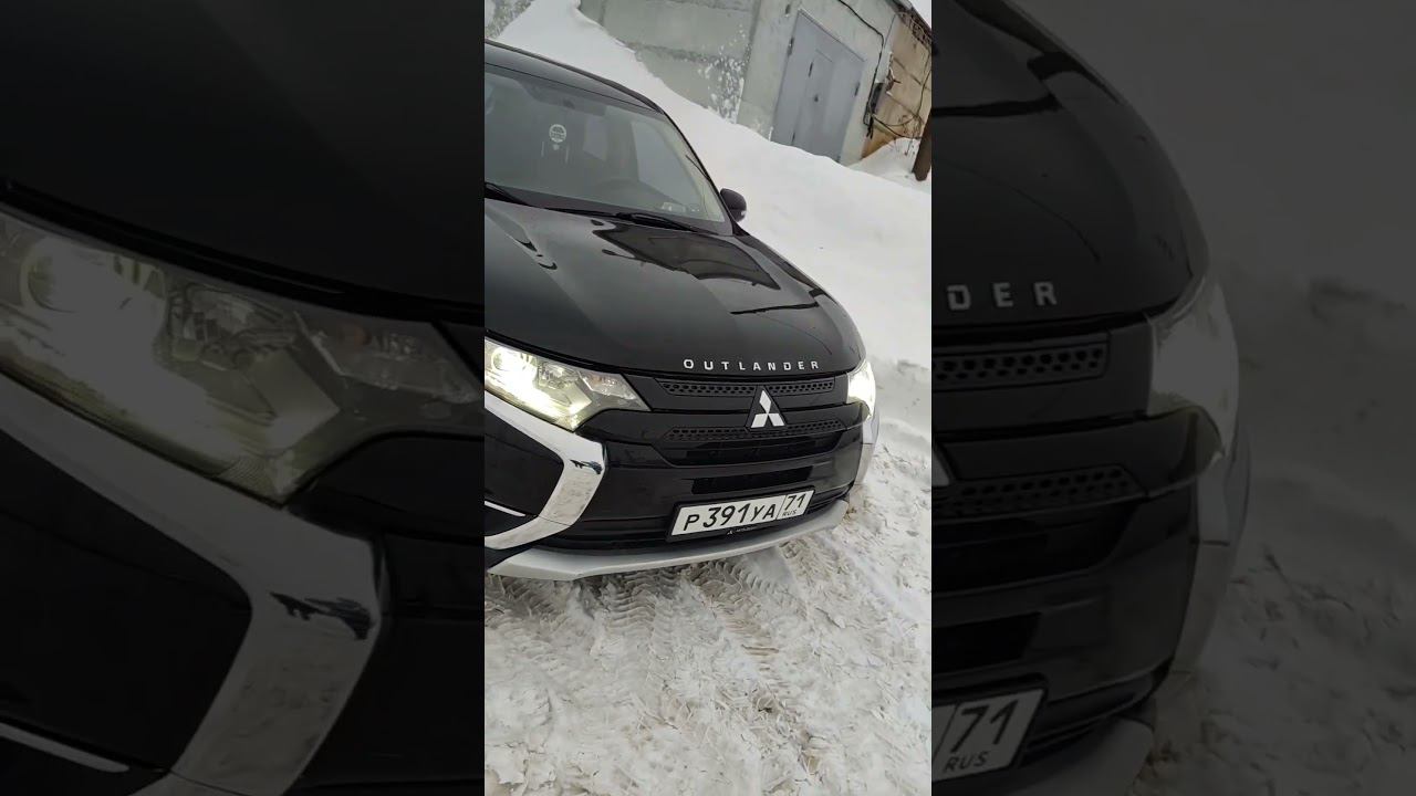 Mitsubishi Outlander 3 рестайлинг установка bi-led линз Aozoom a6+ смотреть онлайн