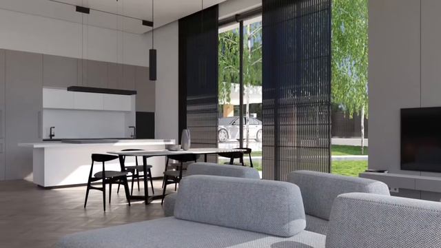 Стильный дом с плоской крышей / Нестандартная планировка / Обзор дома смотреть онлайн