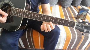 Крокодил Гена - Голубой вагон на гитаре на одной струне (РАЗБОР)