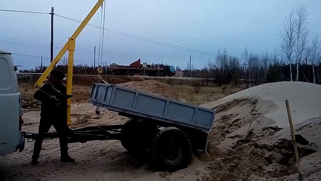 Самодельный самосвальный прицеп к УАЗ и мини-трактору смотреть онлайн