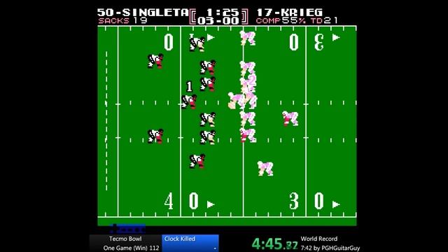 Tecmo Bowl (NES) - Win in 9:29 by HowDoUPlay смотреть онлайн