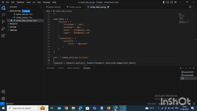 Create okta user using python | Automation смотреть онлайн
