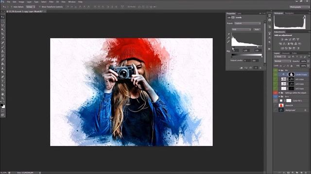 Mixed Paints Photoshop Action Tutorial смотреть онлайн