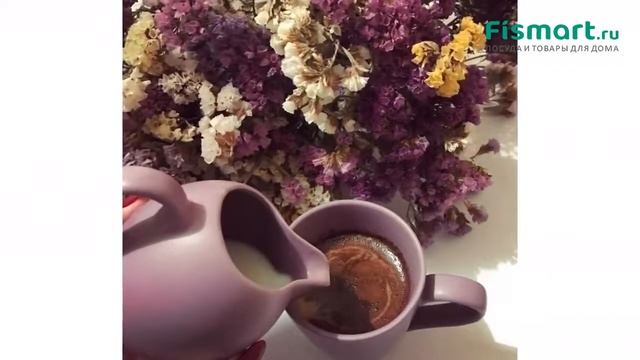 Покупки для кухни | Сервировка стола: обзор Набор из 2 кружек Fissman Violet 300 мл 9329, купить смотреть онлайн