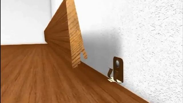 Установка деревянного плинтуса Tarkett Таркетт на металлические клипсы Видео смотреть онлайн