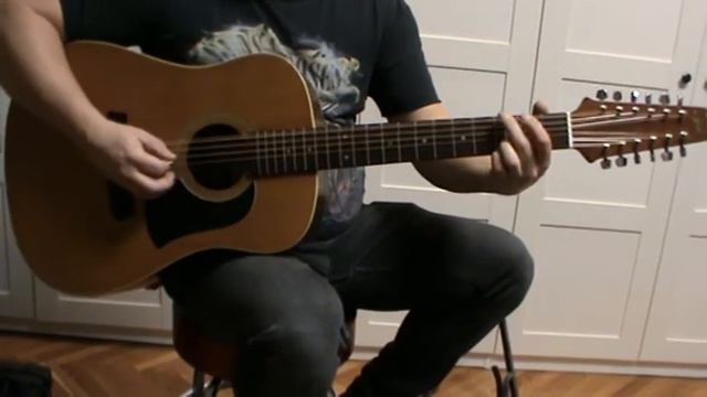 Aria AW 110T 1989 Japan 12 Strings Guitar Soundcheck смотреть онлайн