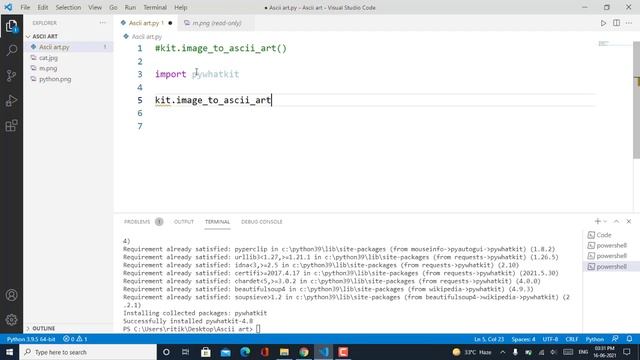 Convert image into ASCII Art using python (2 lines) смотреть онлайн