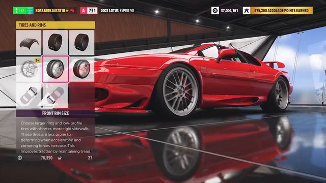 Forza Horizon 5 - 2002 Lotus Esprit V8 Customization смотреть онлайн
