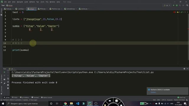 Python қазақша | #7 LIST (ТІЗІМДЕР) смотреть онлайн