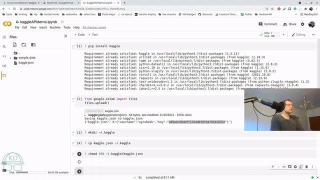 How to download data from Kaggle into Colab Notebooks with Kaggle API? смотреть онлайн