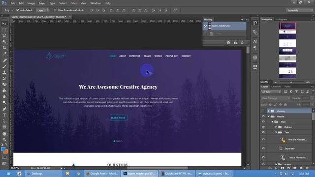 PSD To HTML Secret Tips Tutorial 1 смотреть онлайн