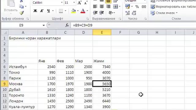 Excel 2010 (4 - дарс 2 - қисм) смотреть онлайн