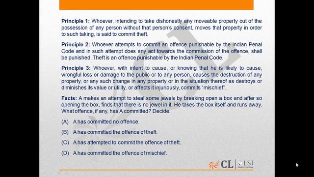 LST Mock Test 2 Q 114 смотреть онлайн