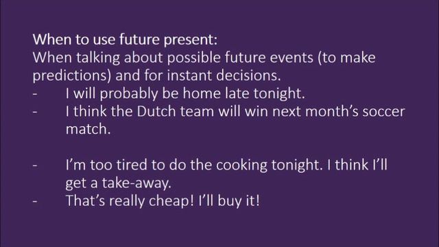 Expressing the future in English part 1 смотреть онлайн