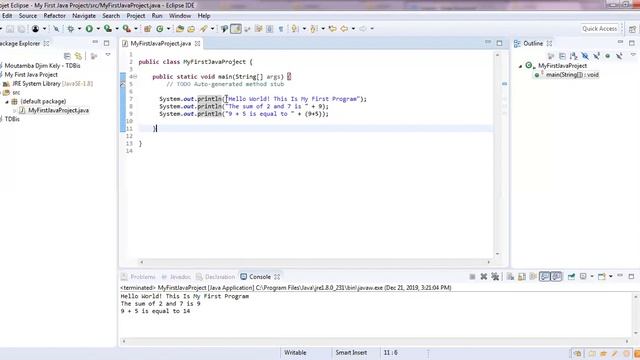 Java Output Statement (System.out.println) explained - Java Tutorial for Beginners смотреть онлайн