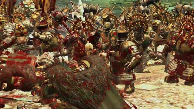 Элитная чудовищная пехота Гномов против Чемпионов Нургла Total War: Warhammer 2 смотреть онлайн