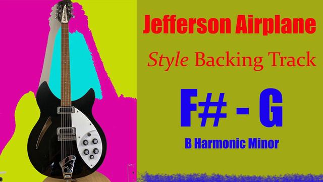 Jefferson Airplane Style Backing Track - B Harmonic Minor смотреть онлайн
