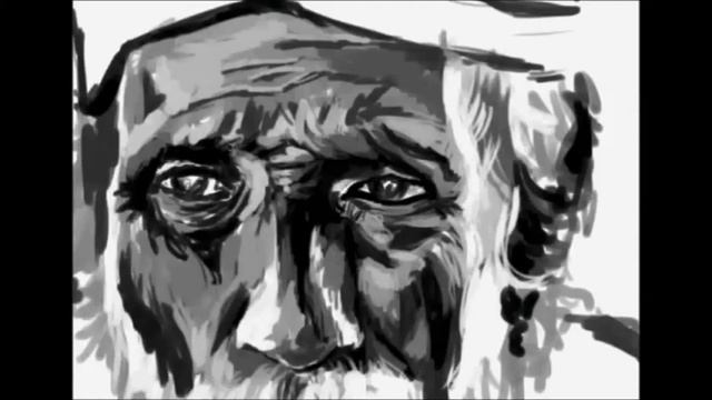SAI drawing - Old man / Рисунок в SAI - Старик смотреть онлайн