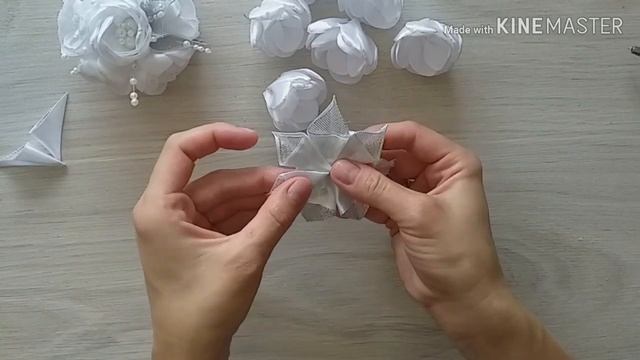 Пышные нарядные банты "Принцесса цветов"/ МК канзаши / DIY RIBBON FLOWERS смотреть онлайн