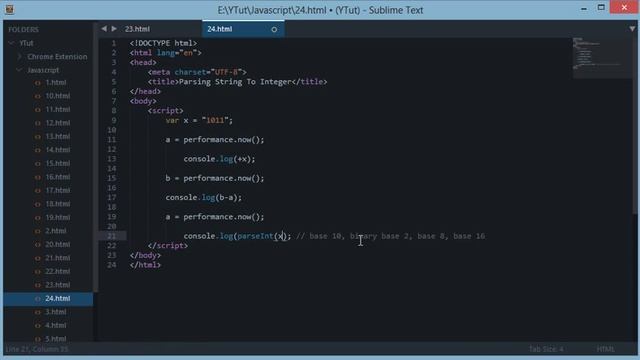 Javascript Tutorial 24: Parsing String Into Integer смотреть онлайн