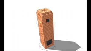 Печь столбик. Проект.