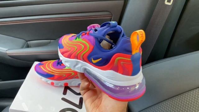 Nike Air Max 270 React ENG Laser Crimson shoes смотреть онлайн