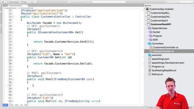 Building a REST API in NET Core | S3P25 | Adding Get By Id and Create in the Controller смотреть онлайн