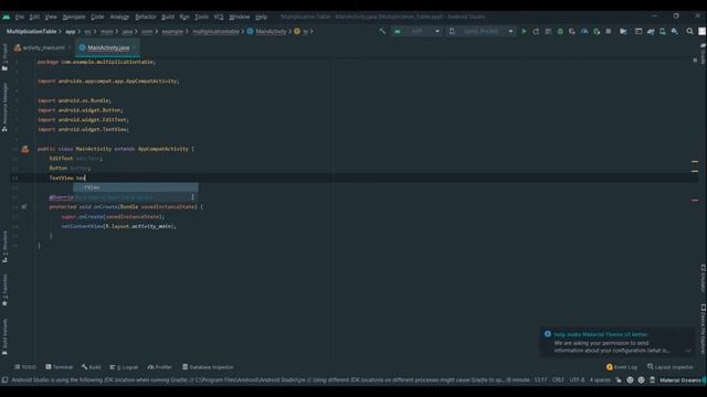 Building Multiplication table app on Android Studio |For Beginners| Easiest Way | смотреть онлайн