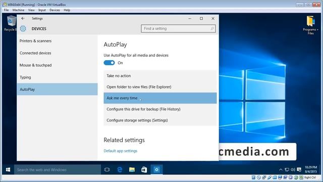Setup AutoPlay on Windows 10 смотреть онлайн