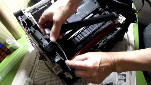 Disassemble Canon LBP1120 / 810 / 800 HP LJ1100. Replace fixing film. смотреть онлайн