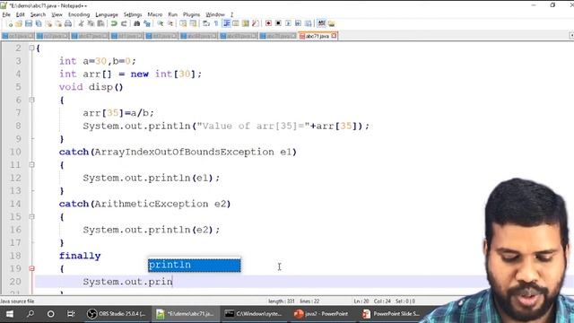 multiple catch blocks in java | multiple catch statement in java | #javatutorial82 смотреть онлайн