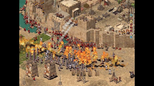 Обзор игры Stronghold и Stronghold Crusader HD. Прохождение Stronghold.   Карта №1 "Прибытие".