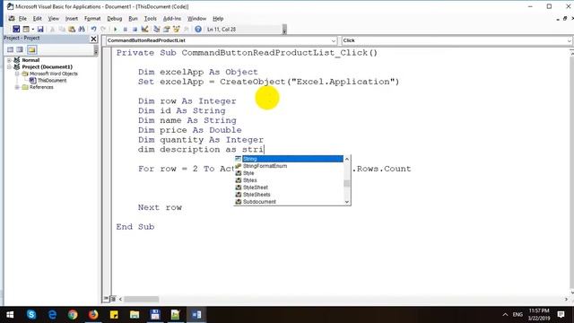 Read Rows in Table with Word VBA смотреть онлайн