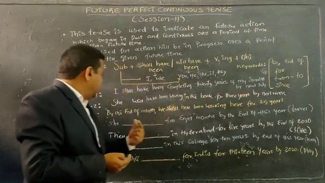 FUTURE TENSE | FUTURE PERFECT CONTINUOUS TENSE | CLASS 8,9 & 10 | K P S NZB | CHANDRASHEKHAR SIR смотреть онлайн