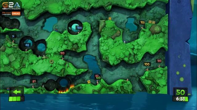 Dread, Волоша, Соло - Worms Revolution [24 окт 2015] игра 2 смотреть онлайн