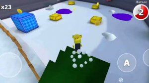 Все стикеры в зимнем биоме в игре (Super bear adventure)