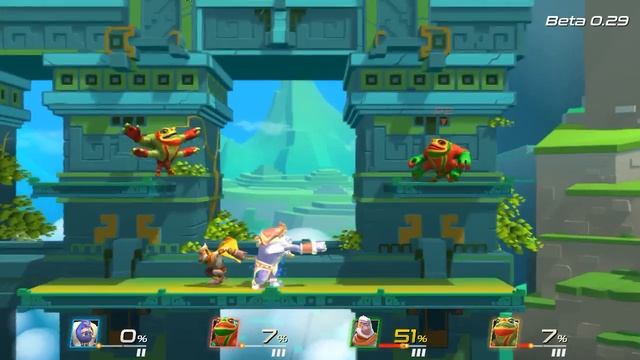 Играем в Brawlout смотреть онлайн