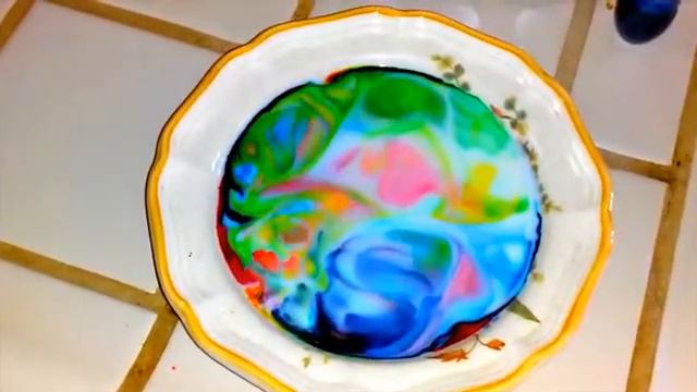 Что получится если в воду добавить цвета и каплю моющего средства 033205