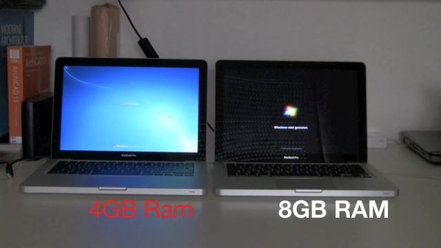 MacBook Pro Late 2011 4GB vs 8GB RAM Windows 7 Boot смотреть онлайн